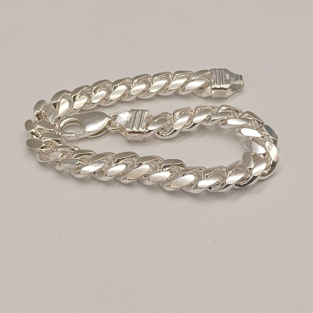 925 Sterling Silver Miami Cuban Men Bracelet